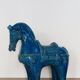 Blue Ceramic Horse Sculpture by Aldo Londi for Bitossi Fiorentino, 1960