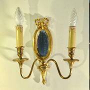 Louis XVI Wall Lamp Lucien Gau Mirror