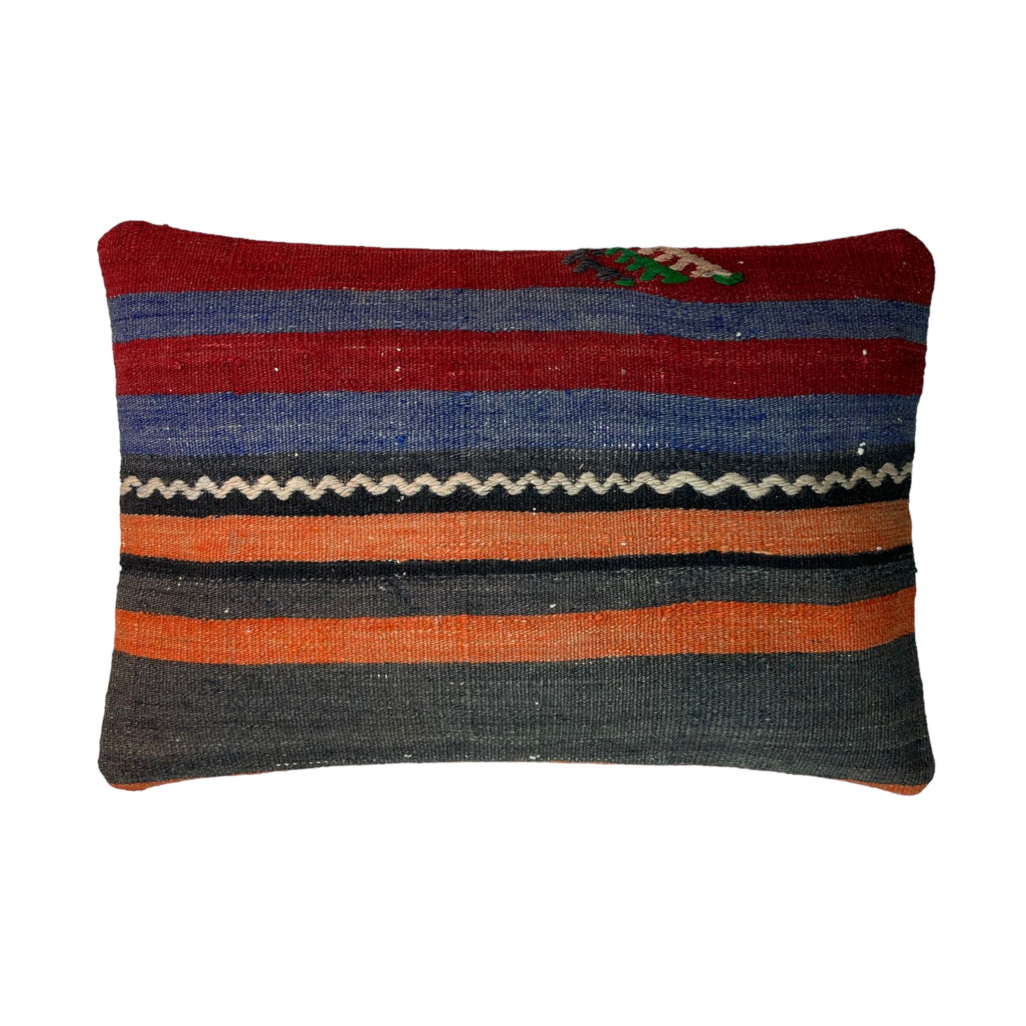 Housse de coussin vintage turque faite à la main, 30 x 50 cm