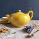 Vintage Mustard Enamelled Ceramic Teapot