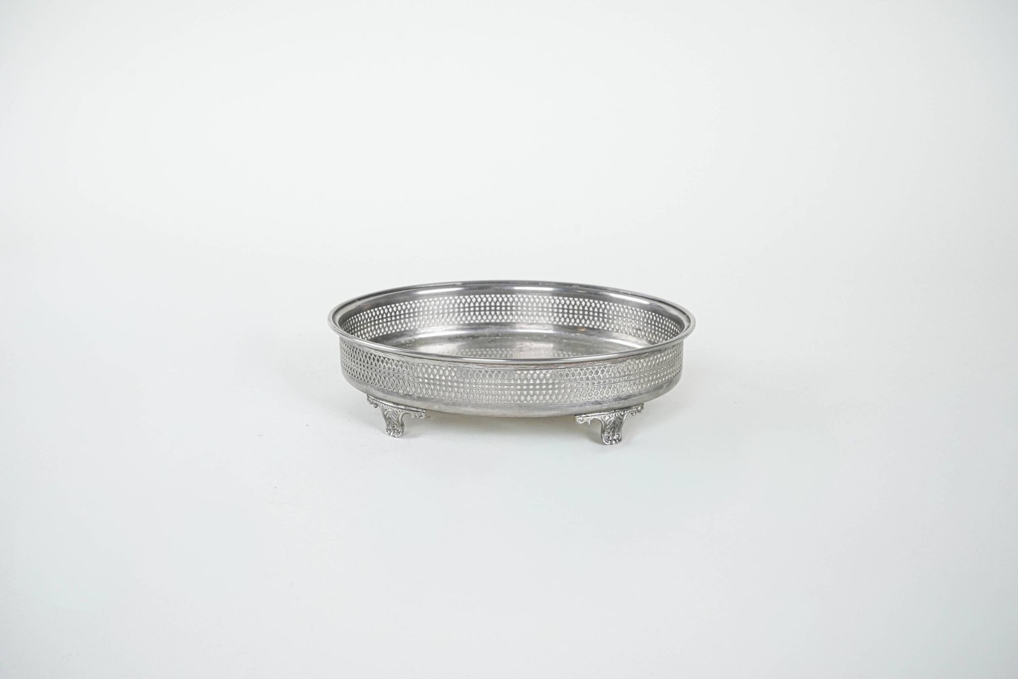 Silver platter, Italian design, 1970s, made in Italy