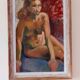 Mid-20th century original oil on canvas – nude woman