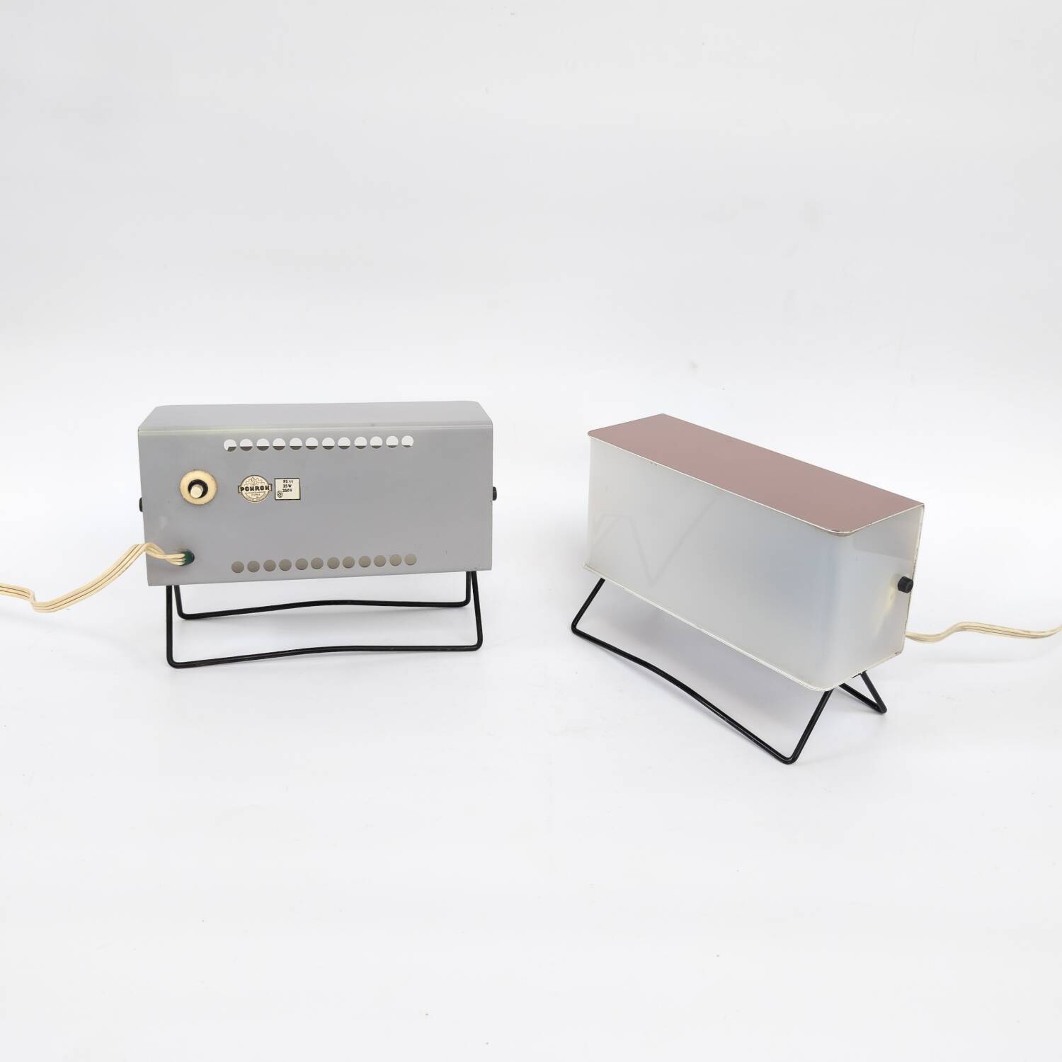 Pair of Mid Century table lamps by Pokrok Žilina, 1960s