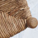 Farm stool made of wood and straw