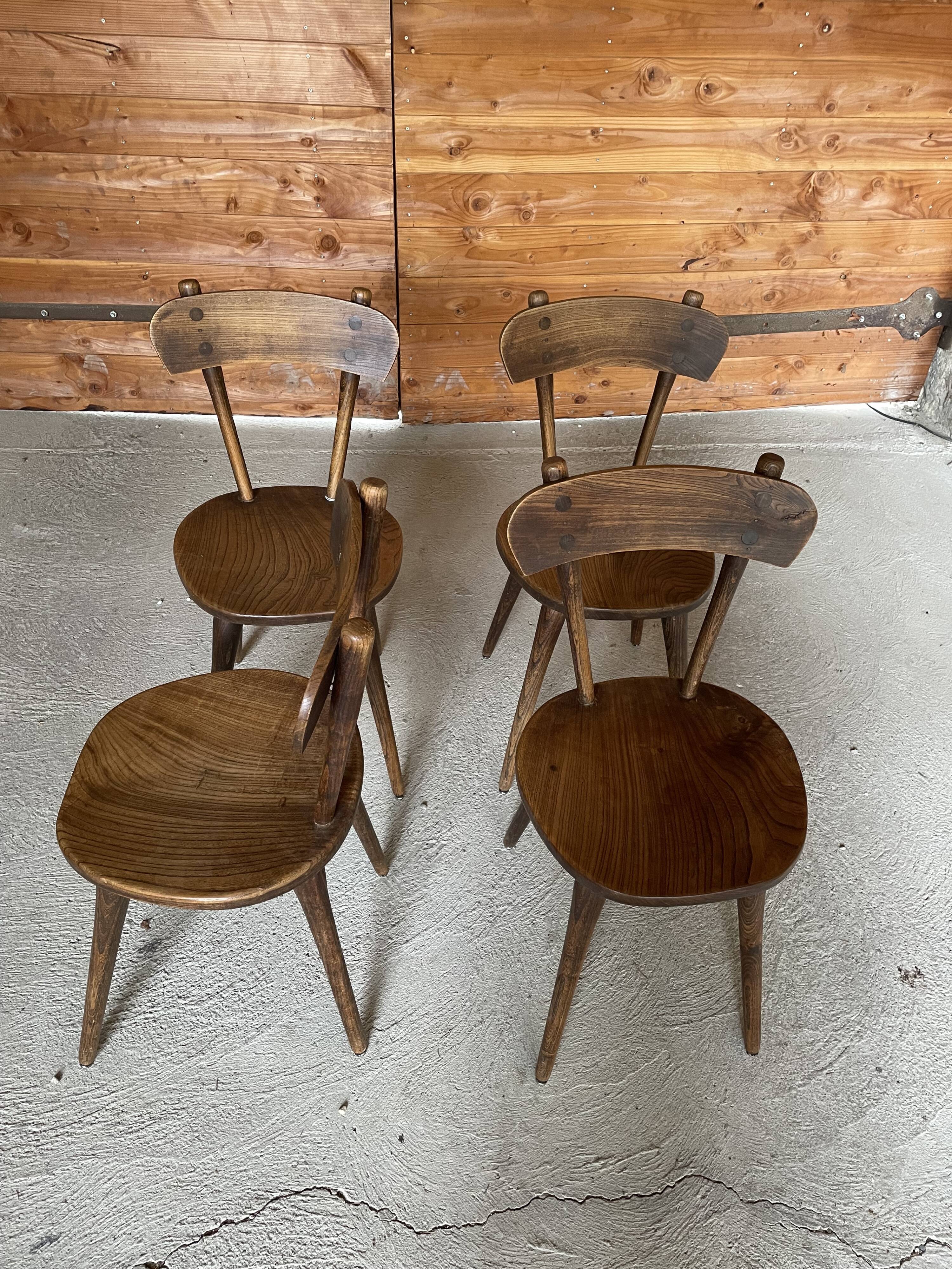 Vintage wooden chairs 60's