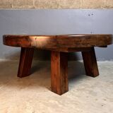 Brutalist Coffee Table Around Sleepers Rustic