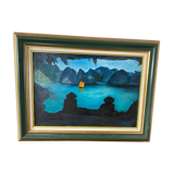 Landscape of Hanong Bay Vietnam signed