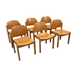 Set of six style chairs