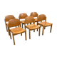 Set of six style chairs