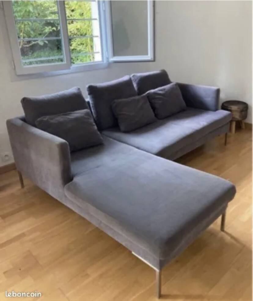 Bo concept istra gray sofa matera fabric excellent condition