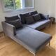 Bo concept istra gray sofa matera fabric excellent condition