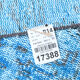 2x9 di̇stressed blue oushak runner rug, 282x75cm