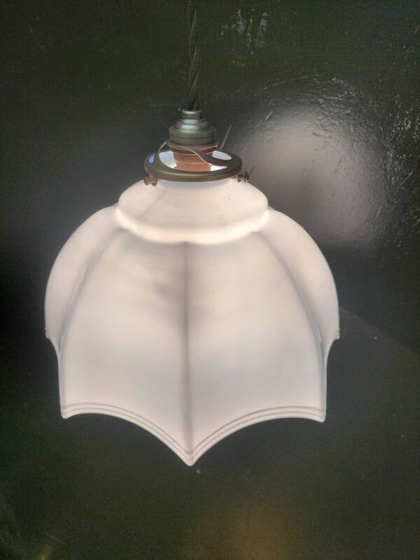 Suspension en opaline bleue