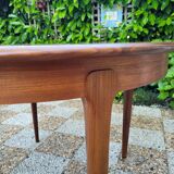 Scandinavian design round table in teak