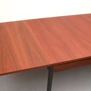 Table à manger extensible des années 60 en teck et métal