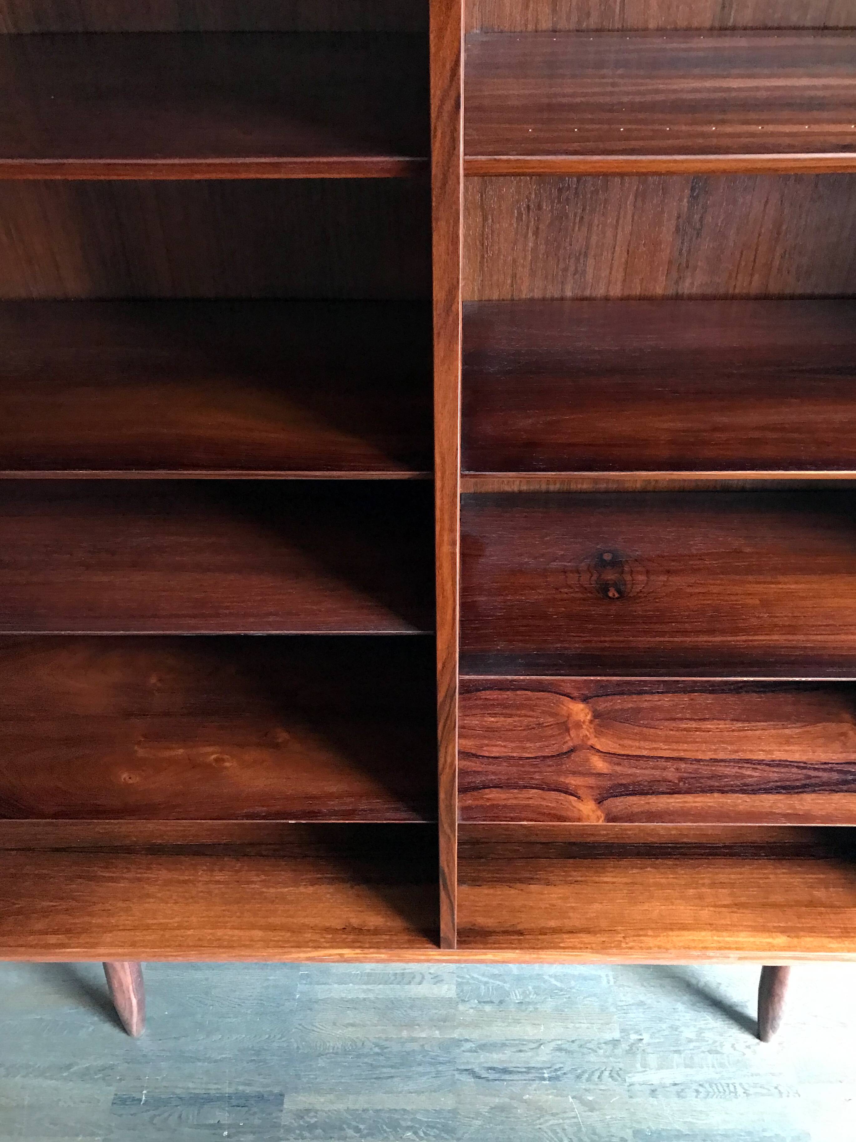 Gunni Omann danish wood bookcase, 1960s
