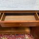 Solid wood buffet Louis XVI style with veined white marble