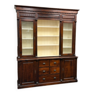 Classic English Apothecary Cabinet Bookcase