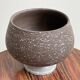 Vintage ceramic "birch bark" planter / flower pot, Chamotte