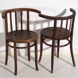 Chaises anciennes en bois courbé (vers 1920). Ensemble de 4 pièces n°2