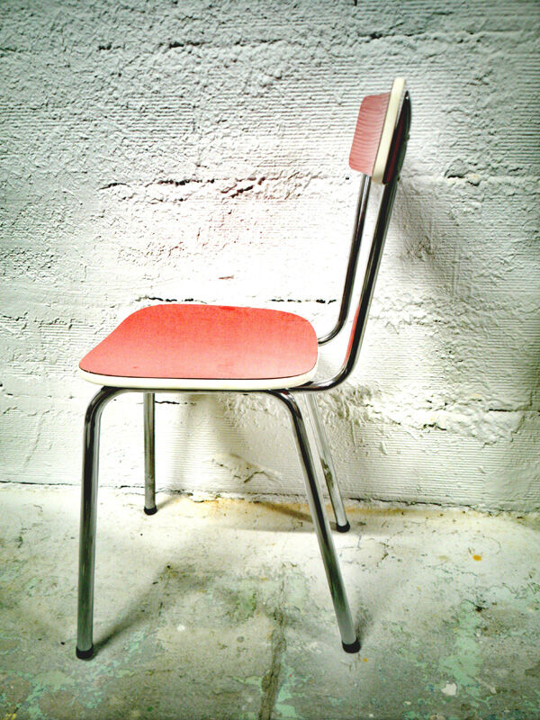 Red formica chair