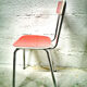 Red formica chair
