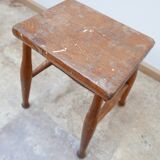 Wooden mid-century stool 1950