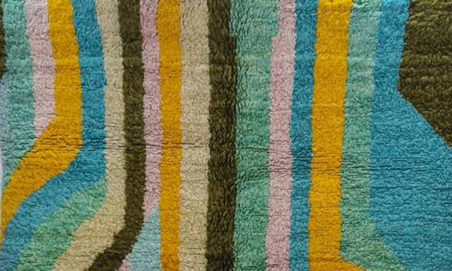 Berber bohemian handmade wool rug 250 X 150 CM