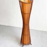 Vintage French 1980's Sculptural Floor Lamp Kobe; Japandi Organic Form