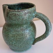 Zoomorphic pitcher in fat lava ceramic, signed Accolay, 1960s/1970s