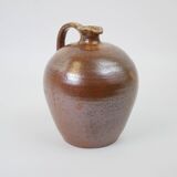 Brown stoneware vase / pitcher