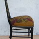 Napoleon III chair in blackened wood and golden fillets 19th.