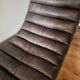 Fauteuil, chaise longue en cuir