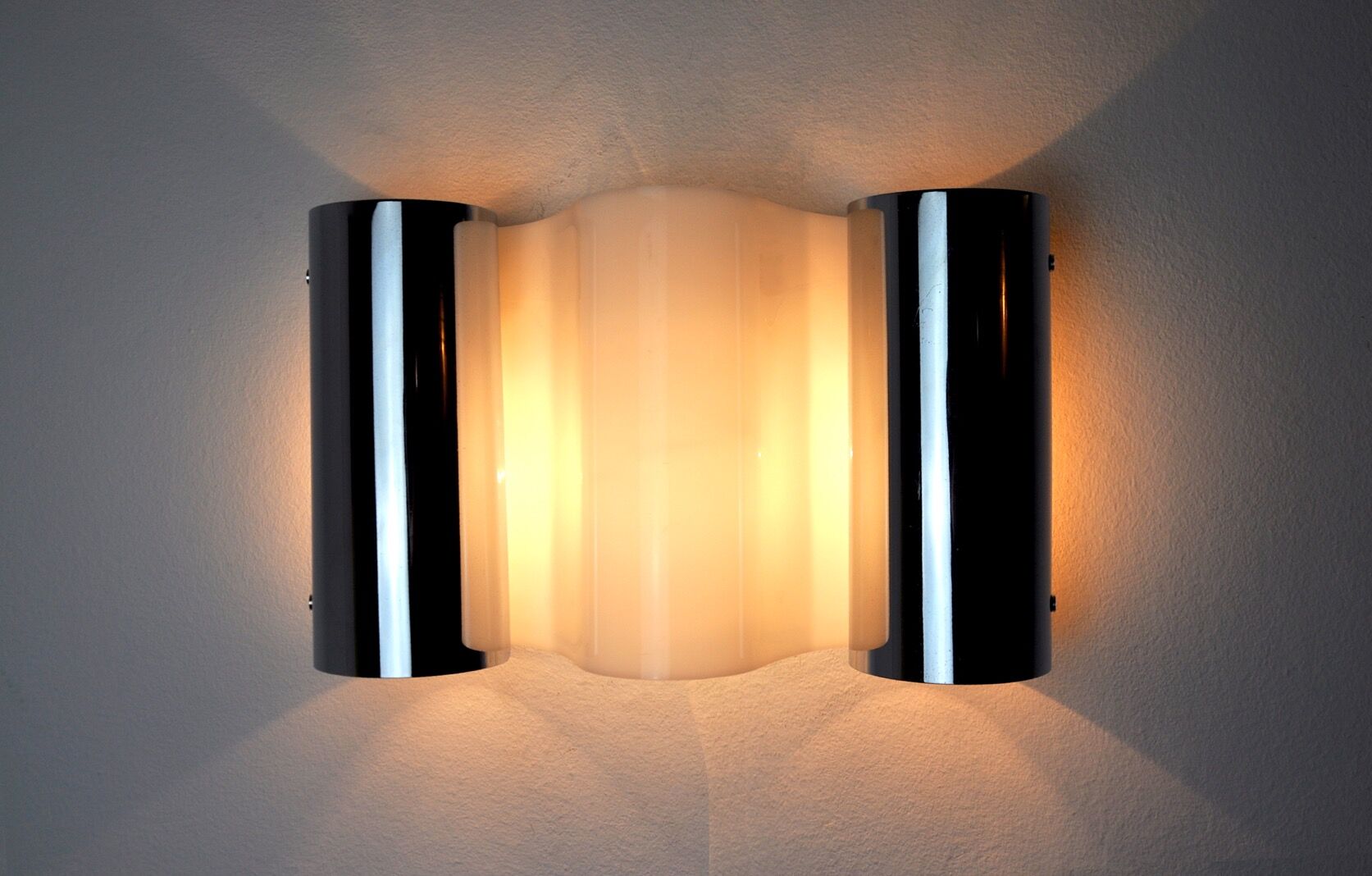 Vague wall lamp by Métalarte, Spain, 1970