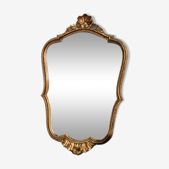 Louis XV style gilded mirror