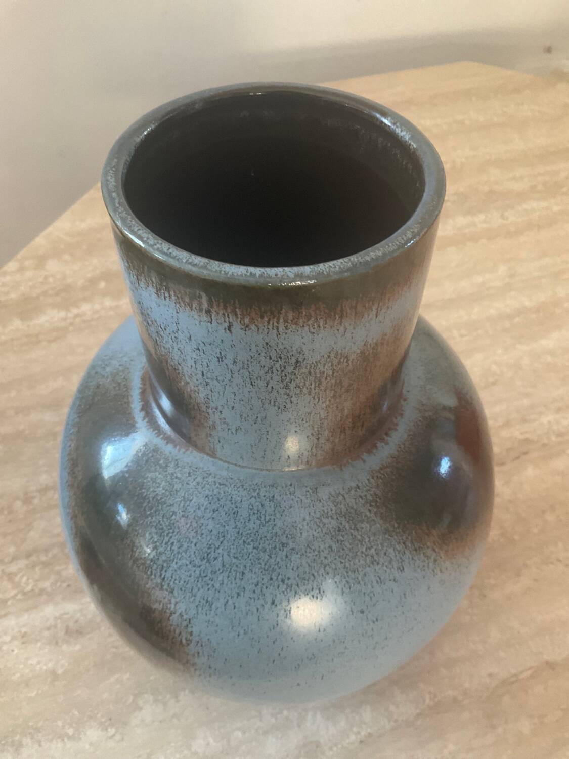 Large glazed ceramic vase