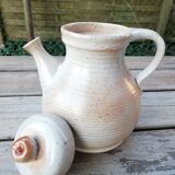 Trio of sandstone pitcher teapots