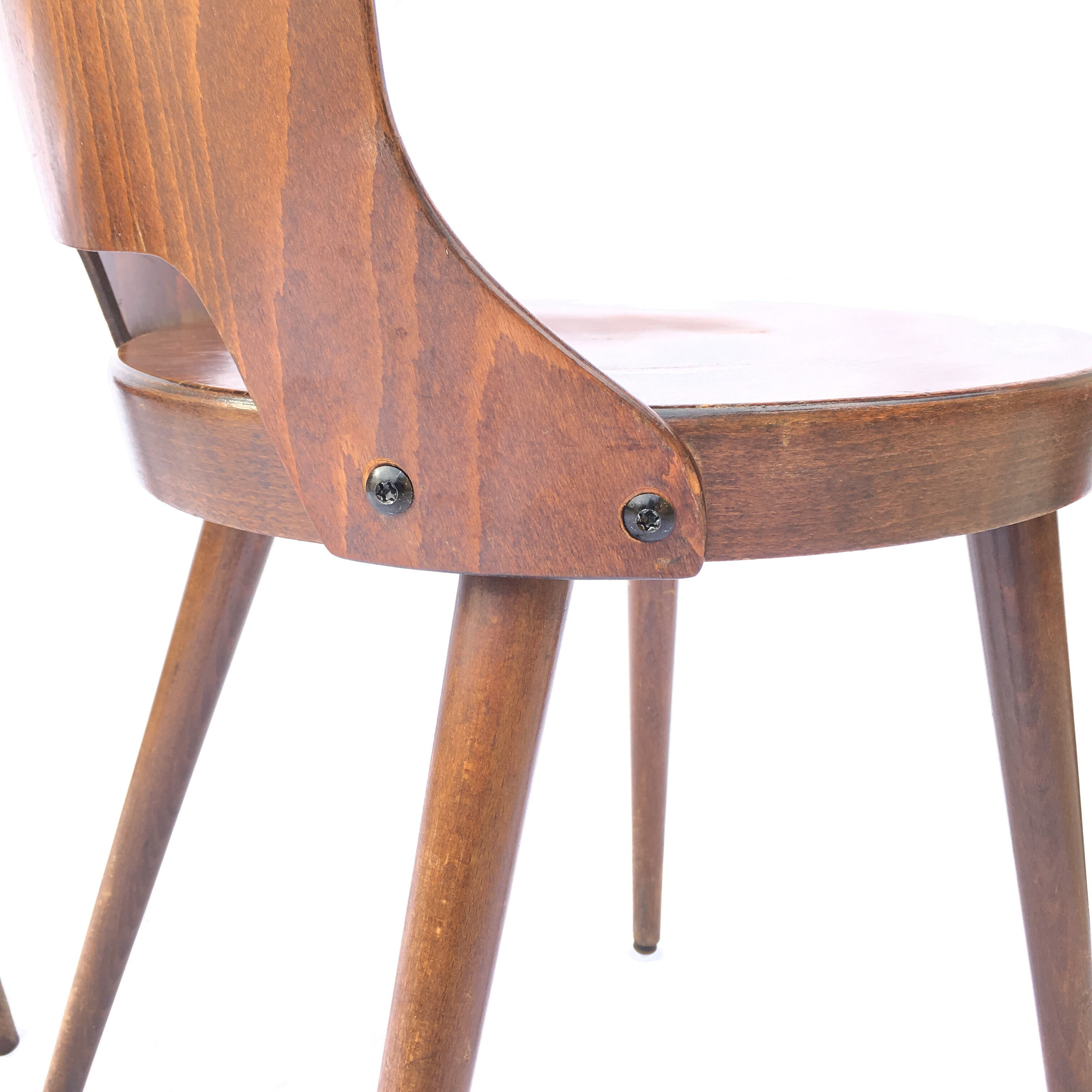 Pair of baumann chairs dove model