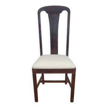 Vintage 70s/80s chair reupholstered in bouclé