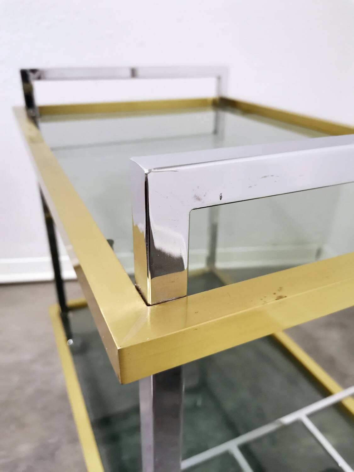 Chariot à bar/chariot des années 1980 en Italie