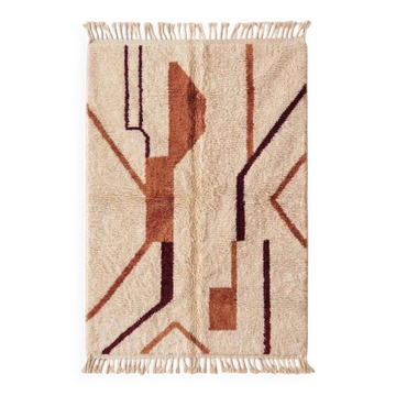 Traditional handmade pure wool Berber rug 1.5/2.5 m