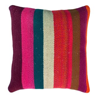 Housse de coussin kilim turc vintage 40 x 40 cm