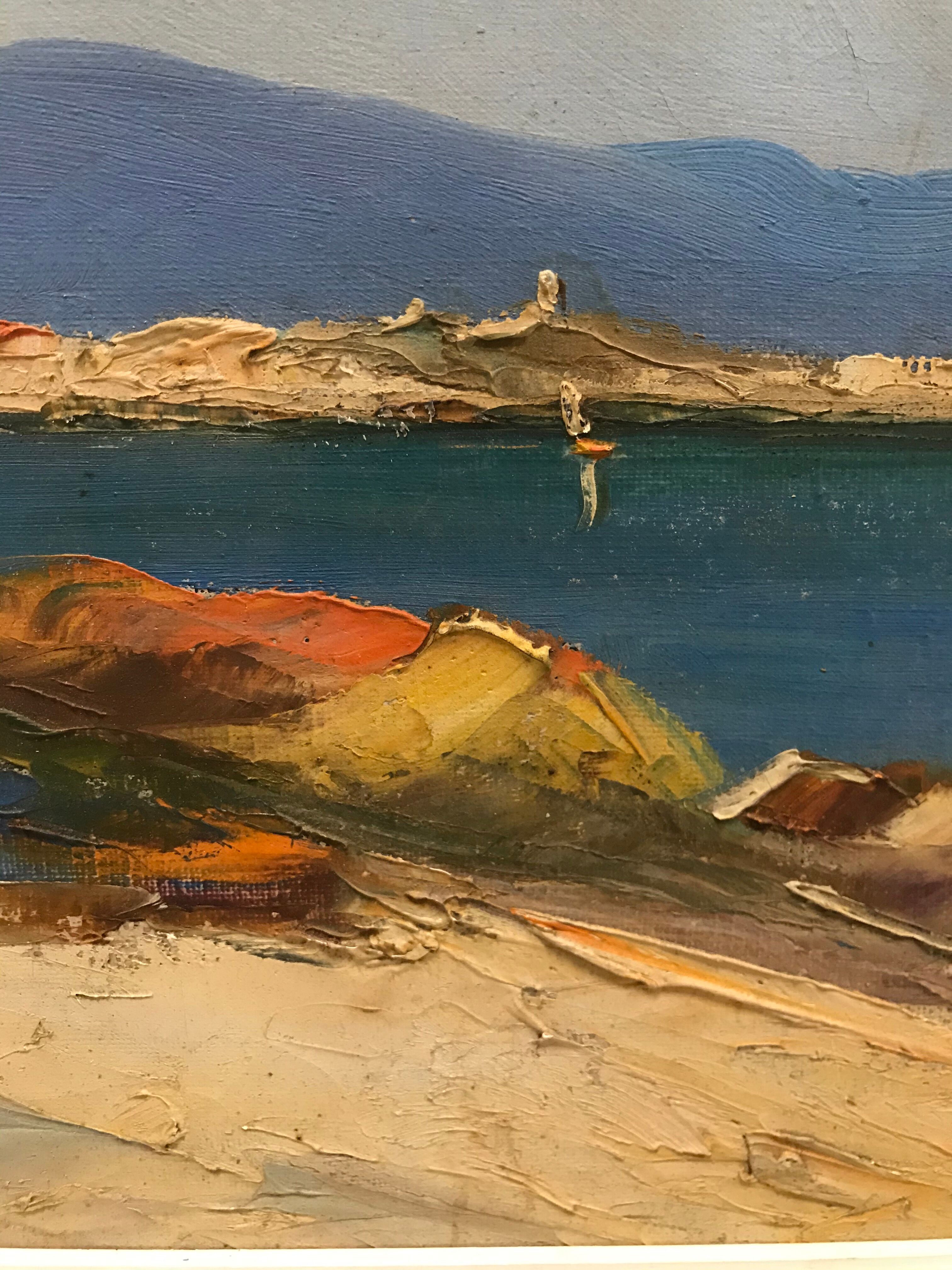 Marine seaside painting