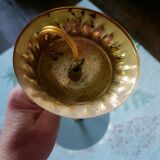 70s Flower and Mirror Chandelier