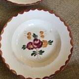 Series of 8 soup plates