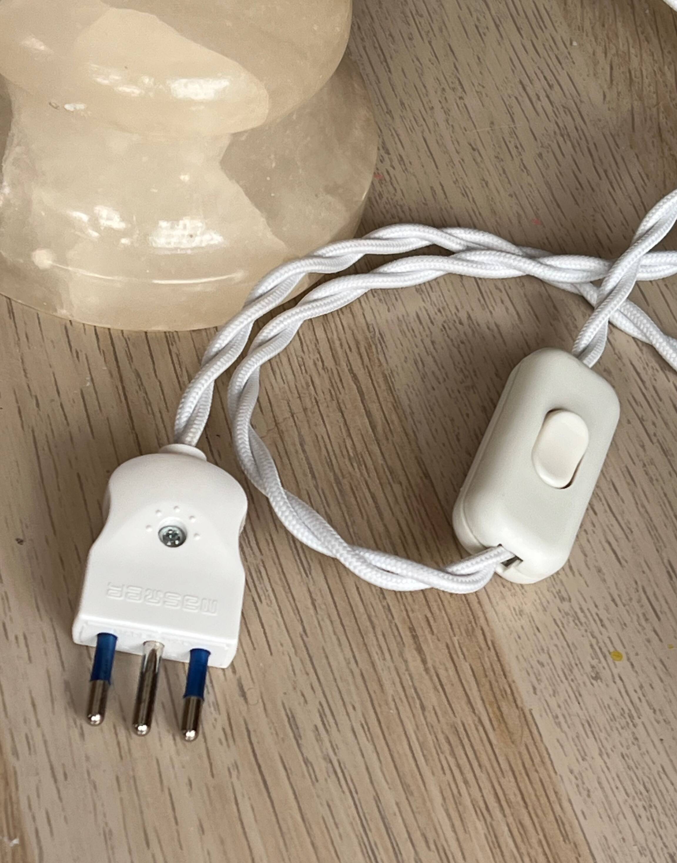 Vintage Alabaster Table Lamp, France, 1950s