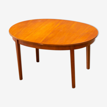 Table scandinave en teck blond 1960