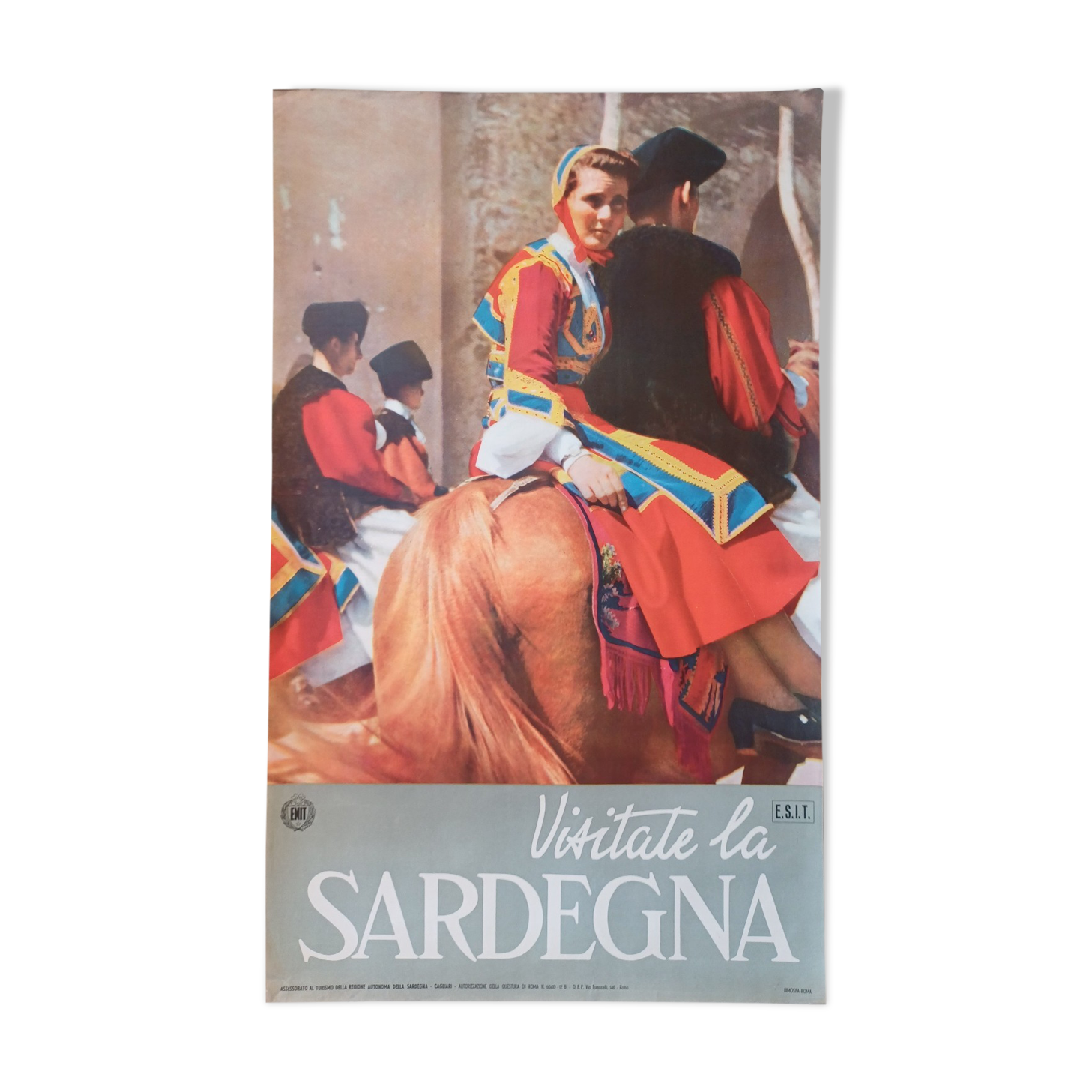 Affiche Visitate la Sardegna Eenit 1960's Selency