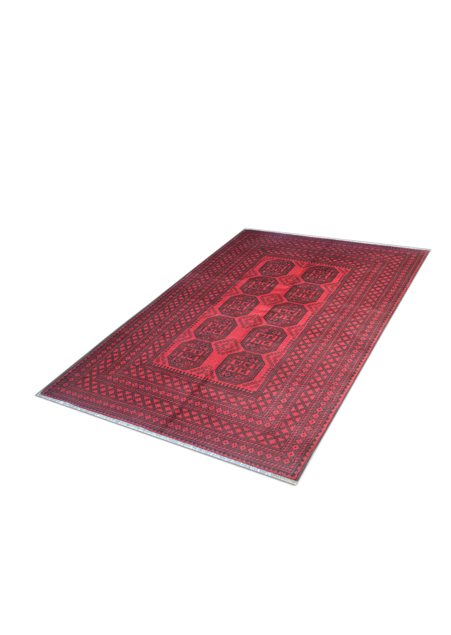 Red Wool Carpet Traditional Ziegler Rug- 164x237cm