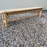 Sanded wood farm bench